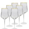 Classic Touch Water Glasses With Rim, Set Of 6 -VilleroyBoch shop 21567622 fpx