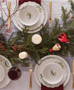 Lenox French Perle Berry Holiday All Purpose Bowls Set, Set Of 4 -VilleroyBoch shop 21694141 fpx