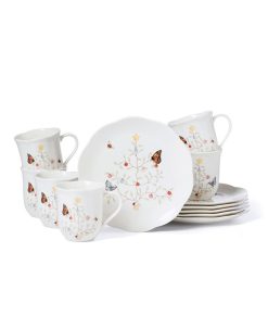 Lenox Butterfly Meadow Seasonal Dessert Set, 12 Piece