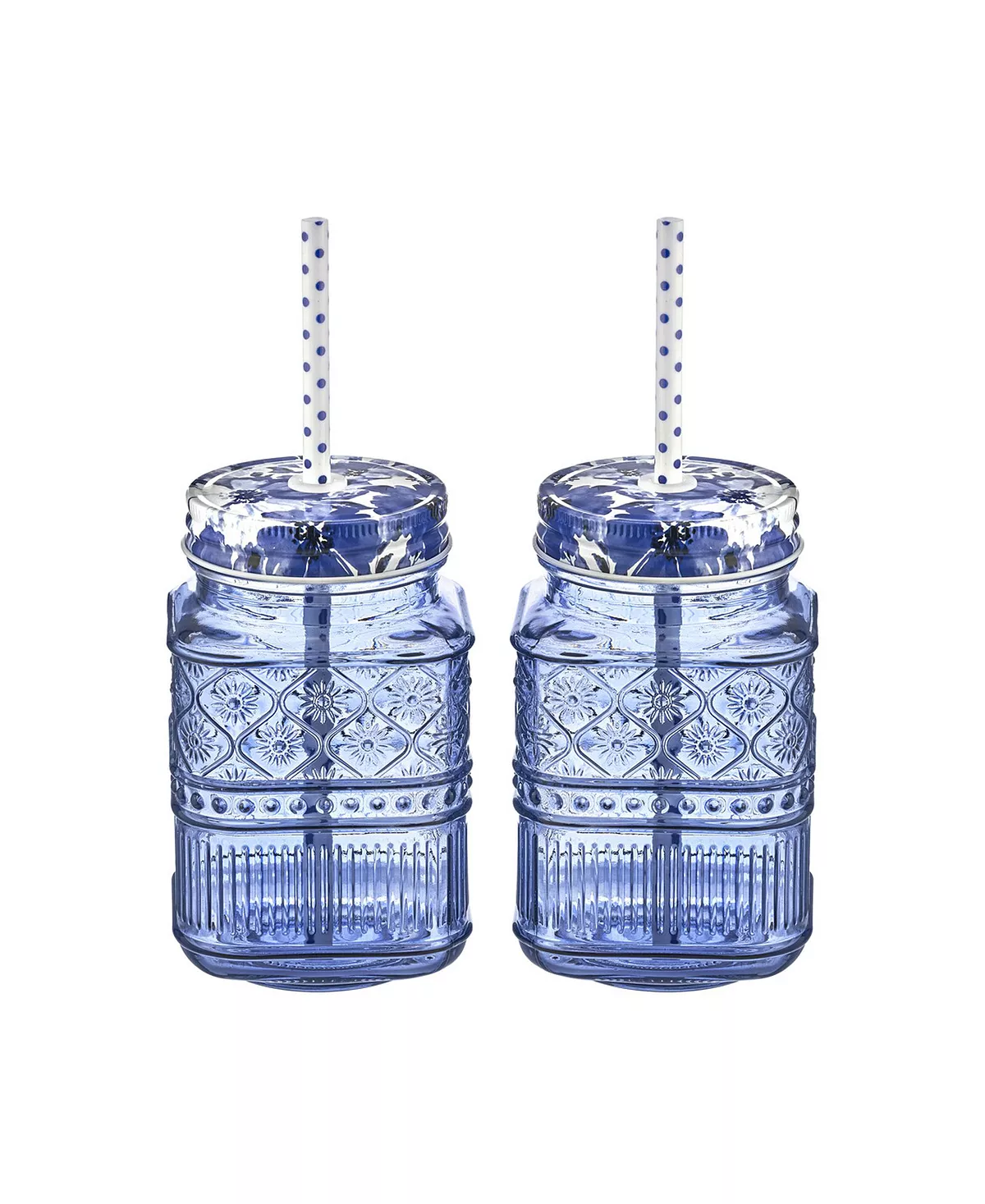 Godinger Claro Set Of 2 Mason Jars 4 Godinger Claro Set Of 2 Mason Jars - Image 2