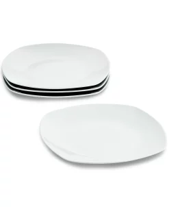 The Cellar Basics Soft Square Dinner Plates, Set Of 4, Created For Macy's