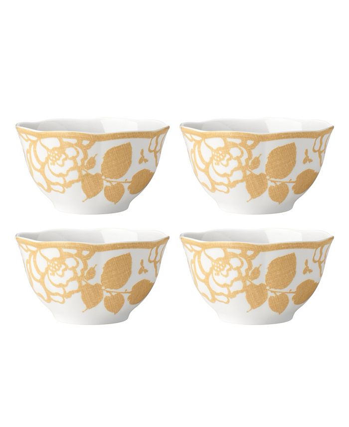 Lenox Butterfly Meadow Cottage Rice Bowl Set, Set Of 4 3 Lenox Butterfly Meadow Cottage Rice Bowl Set, Set Of 4