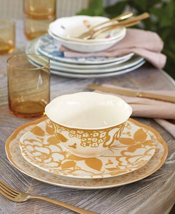 Lenox Butterfly Meadow Cottage Rice Bowl Set, Set Of 4 4 Lenox Butterfly Meadow Cottage Rice Bowl Set, Set Of 4 - Image 2