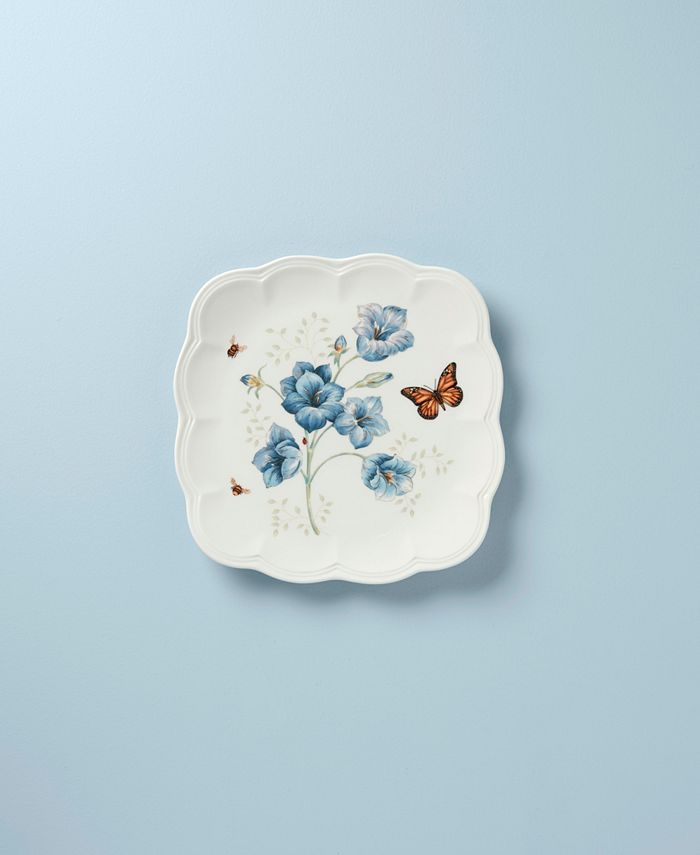 Lenox Butterfly Meadow Square Dinner Plate Set, Set Of 4 6 Lenox Butterfly Meadow Square Dinner Plate Set, Set Of 4 - Image 4