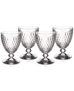 Villeroy & Boch 14 Oz Boston Crystal Goblet, Set Of 4