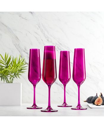 Sheer Champagne Flutes, Set Of 4 Godinger Sheer Champagne Flutes, Set Of 4 -VilleroyBoch shop