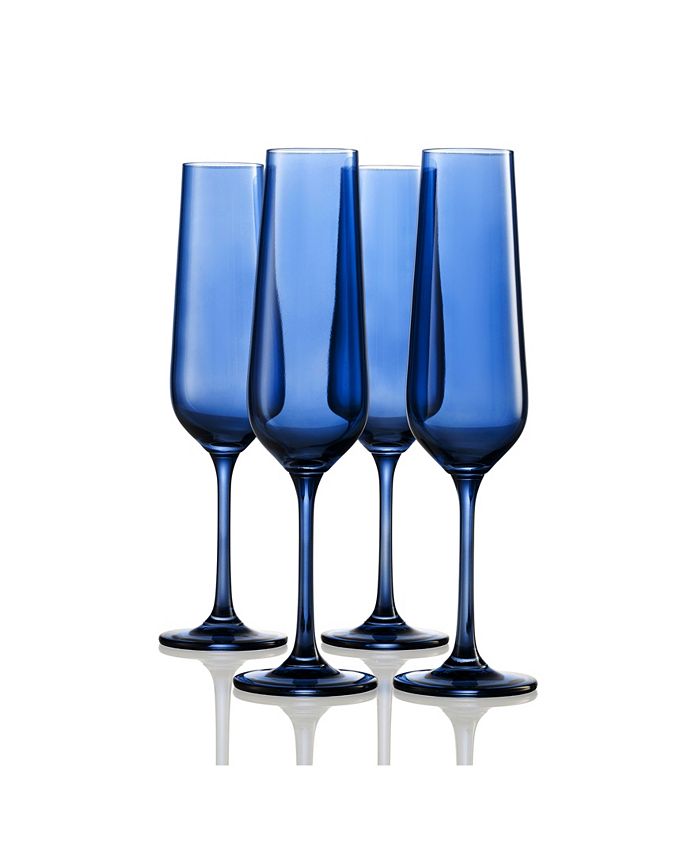 Sheer Champagne Flutes, Set Of 4 Godinger Sheer Champagne Flutes, Set Of 4 -VilleroyBoch shop