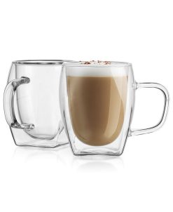 Godinger Double Wall 2-Piece Cappuccino Mug Set, 6 Oz -VilleroyBoch shop 22159278 fpx