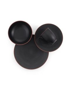 Namb&eacute; Taos Place Setting Onyx, Dinner Plate, Accent Plate, Soup Or Cereal Bowl, Mug Set, 4 Piece -VilleroyBoch shop 22168676 fpx