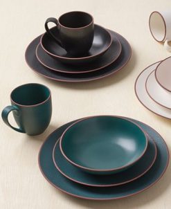 Namb&eacute; Taos Place Setting Onyx, Dinner Plate, Accent Plate, Soup Or Cereal Bowl, Mug Set, 4 Piece -VilleroyBoch shop 22204380 fpx