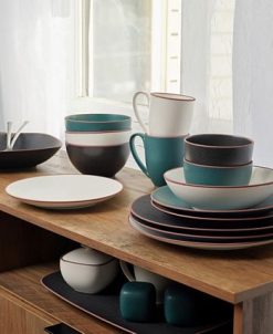 Namb&eacute; Taos Place Setting Onyx, Dinner Plate, Accent Plate, Soup Or Cereal Bowl, Mug Set, 4 Piece -VilleroyBoch shop 22204393 fpx