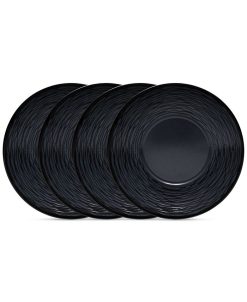 Noritake Swirl Saucers, Set Of 4