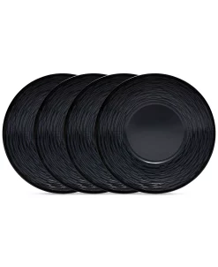 Noritake Swirl Saucers, Set Of 4