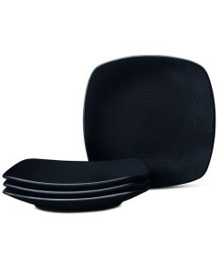 Noritake Swirl Square Salad Plates, Set Of 4