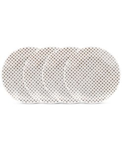 Noritake Hammock Coupe Appetizer Plates, Set Of 4