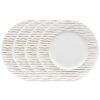Noritake Hammock Stripes Rim Salad Plates, Set Of 4