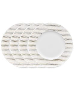 Noritake Hammock Stripes Rim Salad Plates, Set Of 4