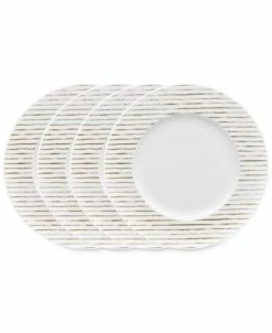 Noritake Hammock Stripes Rim Salad Plates, Set Of 4