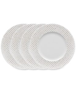 Noritake Hammock Dots Rim Salad Plates, Set Of 4