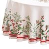 Elrene Winter Holiday Berry Fabric Tablecloth, 70 X 70 -VilleroyBoch shop 22307529 fpx