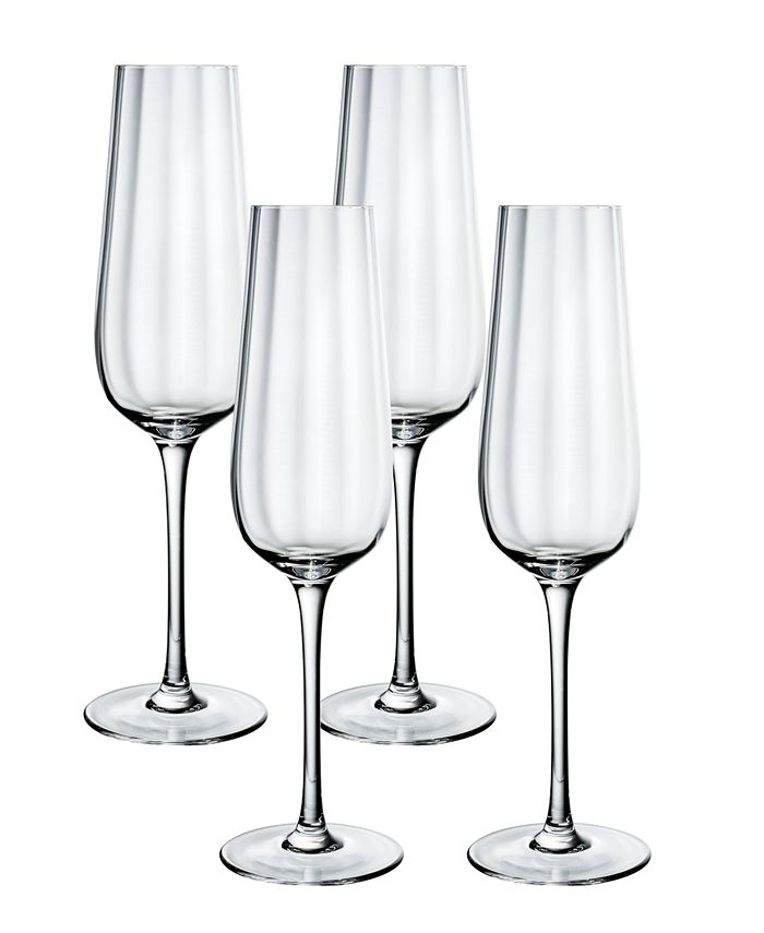 Rose Garden Flute Glass, Set Of 4 Villeroy & Boch Rose Garden Flute Glass, Set Of 4 -VilleroyBoch shop