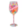 Enesco Lolita Glad You're My Mom Wine Glass, 15 Oz