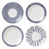 Kate Spade New York Charlotte 4 Piece Tidbit Plates Set