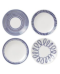 Kate Spade New York Charlotte 4 Piece Tidbit Plates Set