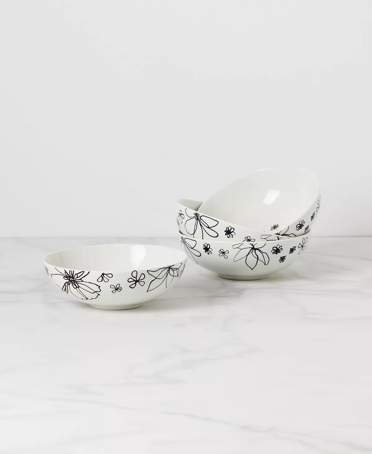 Kate Spade New York Garden Doodle 4 Piece Soup And Cereal Bowl Set 5 Kate Spade New York Garden Doodle 4 Piece Soup And Cereal Bowl Set - Image 3