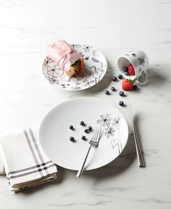 Garden Doodle 4 Piece Mugs Set Kate Spade New York Garden Doodle 4 Piece Mugs Set -VilleroyBoch shop