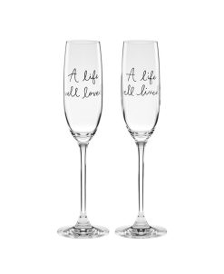 Kate Spade New York Charmed Life Toasting Flutes, 2 Piece