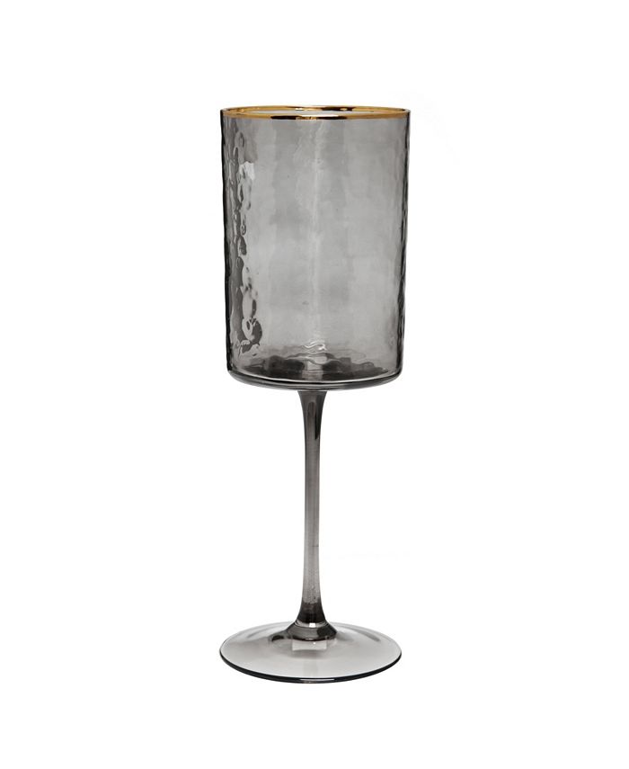 Classic Touch Smoked Square Shaped Water Glasses 6 Piece Set, Service For 6 4 Classic Touch Smoked Square Shaped Water Glasses 6 Piece Set, Service For 6 - Image 2