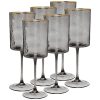 Classic Touch Smoked Square Shaped Water Glasses 6 Piece Set, Service For 6 1 Classic Touch Smoked Square Shaped Water Glasses 6 Piece Set, Service For 6 -VilleroyBoch shop 22455353 fpx