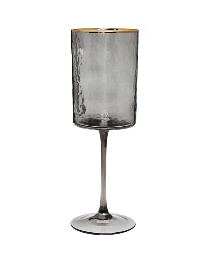 Smoked Square Shaped Wine Glasses 6 Piece Set, Service For 6 Classic Touch Smoked Square Shaped Wine Glasses 6 Piece Set, Service For 6 -VilleroyBoch shop