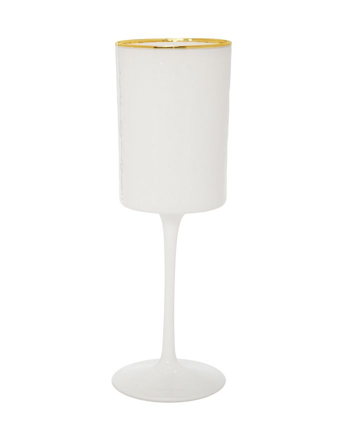 Square Shaped Wine Glasses With Rim 6 Piece Set, Service For 6 Classic Touch Square Shaped Wine Glasses With Rim 6 Piece Set, Service For 6 -VilleroyBoch shop