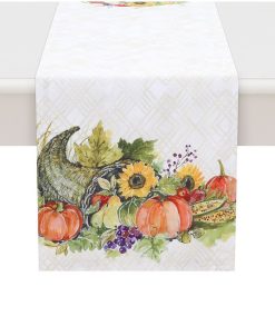 Laural Home Cornucopia Harvest Runner, 13 X 90
