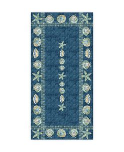 Laural Home Embellished Shells Tablecloth, 70 X 144