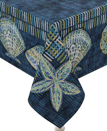 Laural Home Embellished Shells Tablecloth, 70 X 144 5 Laural Home Embellished Shells Tablecloth, 70 X 144 - Image 3