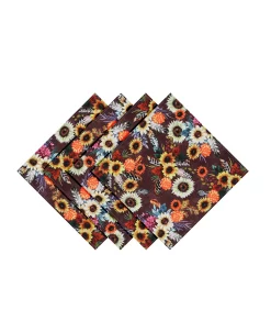 Laural Home Fall Feathers Set Of 4 Napkins, 20 X 20