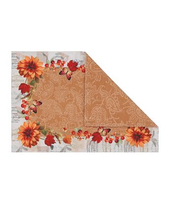 Fall In Love Set Of 4 Placemats, 13 X 19 Laural Home Fall In Love Set Of 4 Placemats, 13 X 19 -VilleroyBoch shop