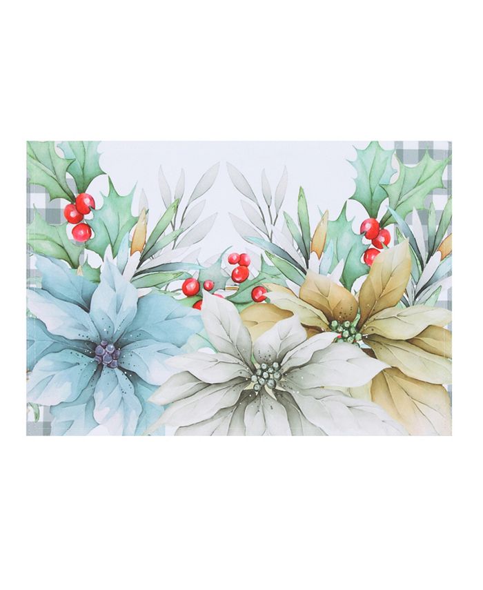 Glad Tidings Set Of 4 Placemats, 13 X 19 Laural Home Glad Tidings Set Of 4 Placemats, 13 X 19 -VilleroyBoch shop