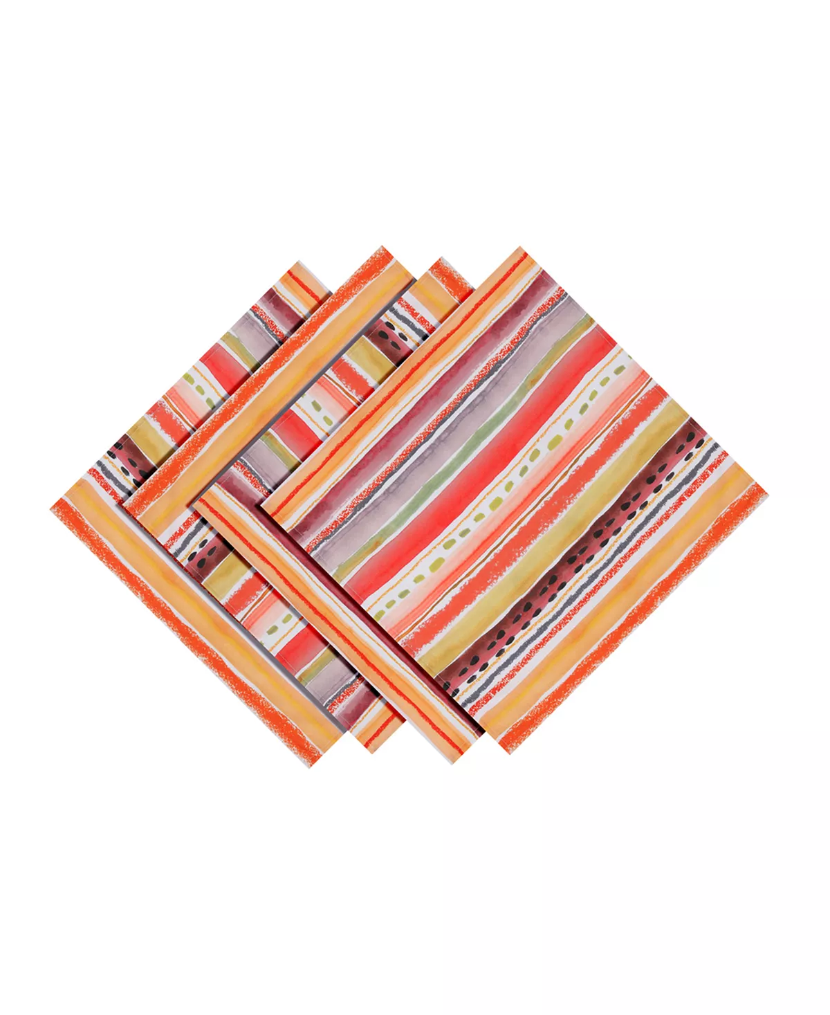 Laural Home Vest Snippets Set Of 4 Napkins, 20 X 20