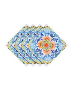 Laural Home Talavera Set Of 4 Napkins, 20 X 20