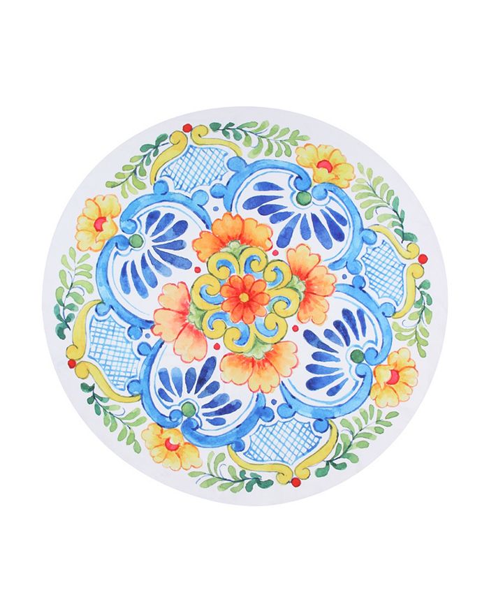 Laural Home Talavera 70 Round Tablecloth 4 Laural Home Talavera 70 Round Tablecloth - Image 2