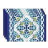 Laural Home Callisto Tiles Set Of 4 Placemats, 13 X 19