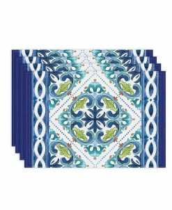 Laural Home Callisto Tiles Set Of 4 Placemats, 13 X 19