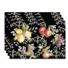 Laural Home Tuscan Fruit Sketch Set Of 4 Placemats, 13 X 19
