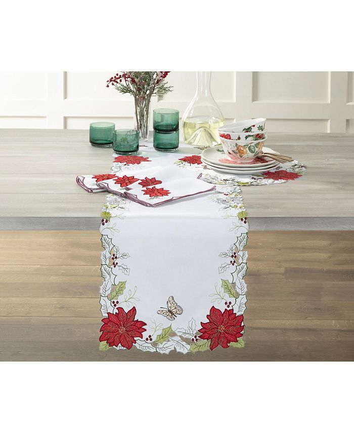 Lenox Butterfly Meadow Poinsettia Table Linens Collection 3 Lenox Butterfly Meadow Poinsettia Table Linens Collection
