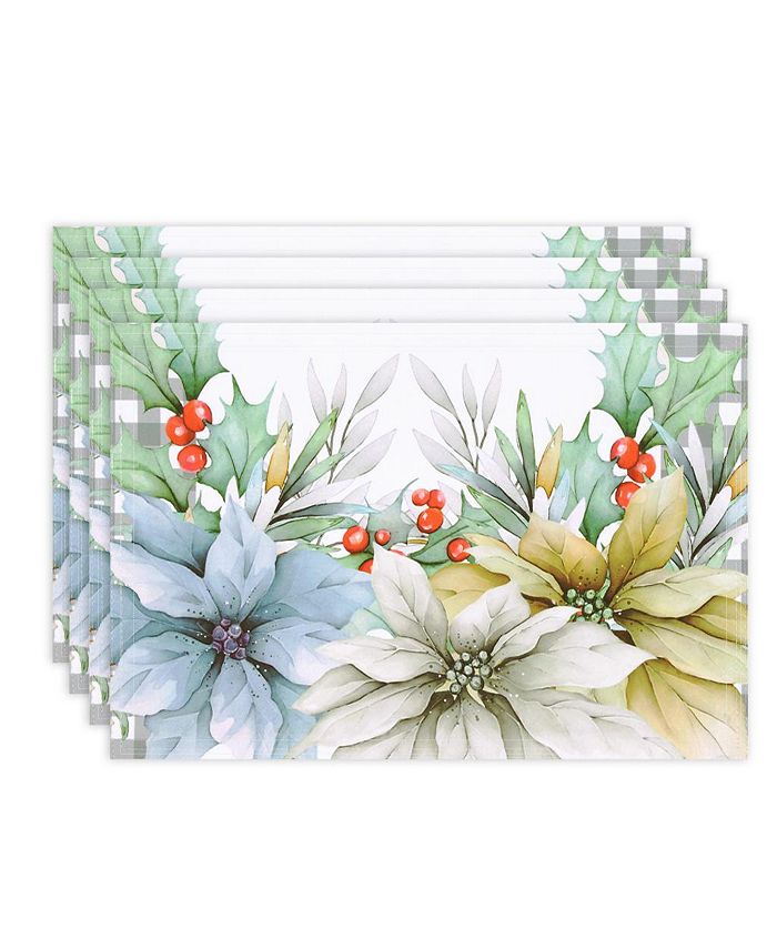 Glad Tidings Set Of 4 Placemats, 13 X 19 Laural Home Glad Tidings Set Of 4 Placemats, 13 X 19 -VilleroyBoch shop