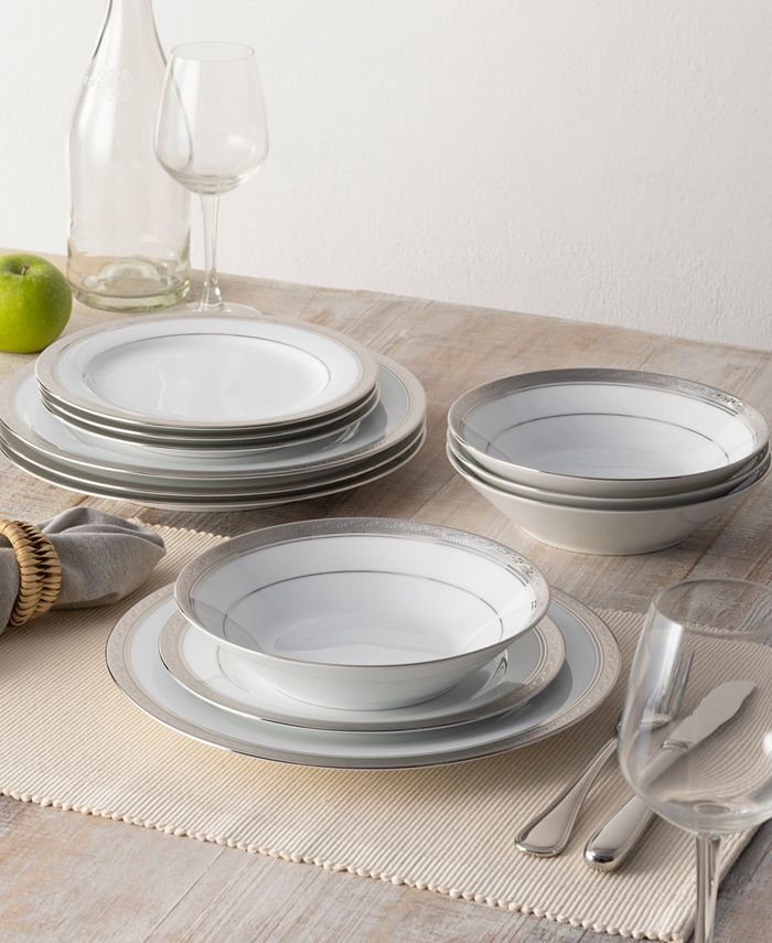 Crestwood 12 Piece Set, Service For 4 Noritake Crestwood 12 Piece Set, Service For 4 -VilleroyBoch shop